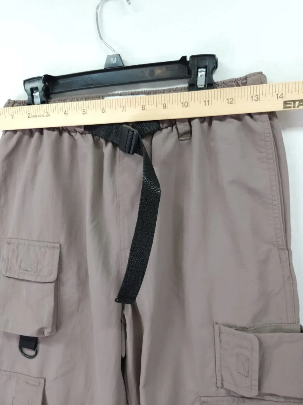 Urban Outfitters Pants Small 26x30 Taupe Tactical Cargo Belted Techwear